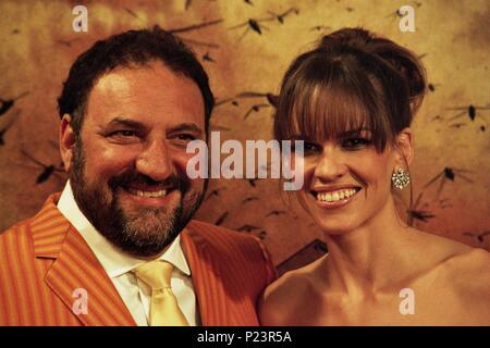 02 / 04 / 2007; Hotel Arts, Barcellona, Hilary Swank y el productor Joel Silver presentan el film "La Cosecha"-"La mietitura". Premiere Europea en el cine Coliseum di Barcellona. Foto Stock