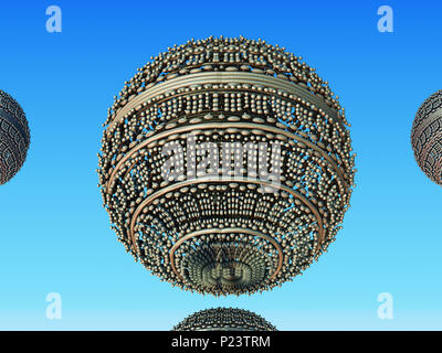 Sfondo del frattale, abstract 3D illustrazione Foto Stock