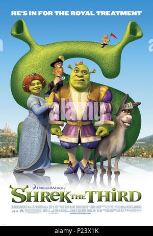 Pellicola originale titolo: Shrek terzo. Titolo inglese: Shrek terzo. Regista: CHRIS MILLER; RAMAN HUI. Anno: 2007. Credito: DREAMWORKS / Album Foto Stock