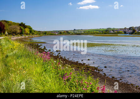 Re Giorgio V Memorial a piedi accanto alla piscina Copperhouse Hayle Cornwall Inghilterra UK Europa Foto Stock