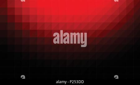 Rosso nero bassa poli vettore gradiente texture. Colorata illustrazione poligonale, buono come un telefono cellulare, materiale di marketing o lo sfondo del sito web. Tutti i poli Illustrazione Vettoriale