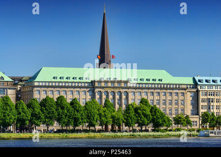 Germania, Amburgo, Città Vecchia, Hapag Lloyd, la sede centrale della società Foto Stock