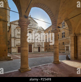 Santa Maria Assunta, Pienza, Val d'Orcia, Toscana, Italia Foto Stock