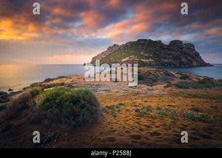 Amanecer en la isla del Fraile Foto Stock