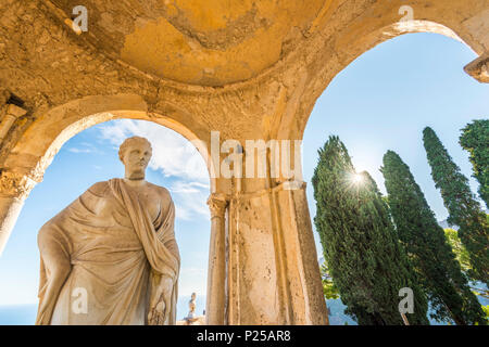 Villa Cimbrone, Ravello, Amalfi, Salerno, Campania, Italia. Il tempio della dea Cerere Foto Stock