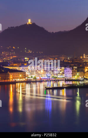 Luci di Como, il lago di Como, Lombardia, Italia, Europa Foto Stock