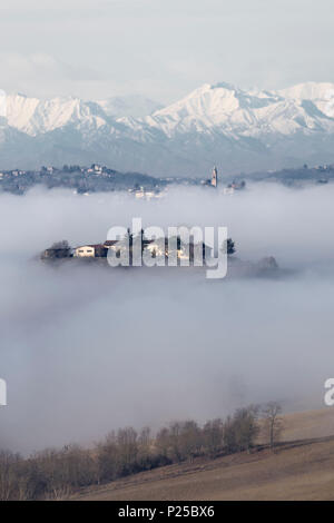 Monferrato Astigiano, Piemonte, Italia. Monferrato regione del vino Foto Stock