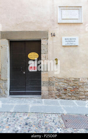 Luogo di nascita del compositore musicale di Gaetano Donizetti. Bergamo, Lombardia, Italia. Foto Stock