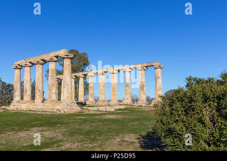 Tavole Palatine, sito archeologico di Metaponto, Bernalda villaggio, distretto di Matera, Basilicata, Italia Foto Stock