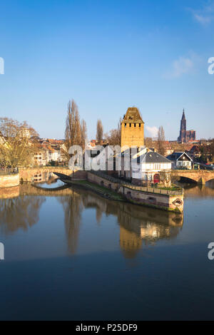 Pont Couverts, Strasburgo, quartiere alsaziano, Grand Est, Bas-Rhin, Francia Foto Stock