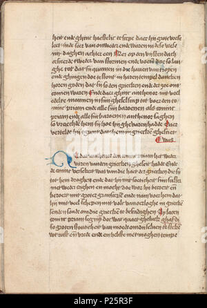 . Kattendijkekroniek - Die historie di morire cronicke van Hollant, van Zeelant ende van Vrieslant ende van den stichte van Uutrecht ende van veel landen die uomini hierna nomen sal - KB KW 1900 A 008, folium 029v . Folium 029v dal Kattendijkekroniek (ca. 1491) dalla collezione della Biblioteca nazionale dei Paesi Bassi. Tra il 1491 e il 1493 integraal 160 Kattendijkekroniek (ca. 1491) - KB KW 1900 A 008, folium 029v Foto Stock