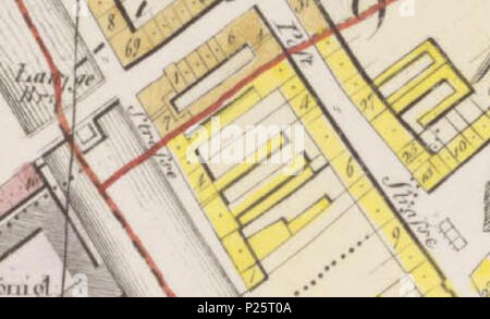 . Deutsch: Umgebung der Burgstraße 1-7, Bezirk 9 - Post (Königsstraße 1-18,48-69, Poststraße 1-8,24-31), Grundriss von Berlin / aufgenommen und gezeichnet mit der Genehmigung Königlich Academie der Wissenschaften von Jean Chrétien. Berlino : Schropp, 1846 . 1846. Questo file è privo di informazioni sull'autore. 1846 Umgebung der Burgstraße 1-7, Bezirk 9 - Post (Königsstraße 1-18,48-69, Poststraße 1-8,24-31) 2 1846.Burgstrasse 1 7.3068 Foto Stock