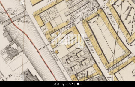 . Deutsch: Umgebung der Burgstraße 21-26, Bezirk 1 - Heiligegeiststraßen (Wursthof, Berlinenischer 1-7 (bis 1836-02-19), Heiligengeistgasse 1-5, Heiligegeiststraße 1-10,44-55), Grundriss von Berlin / aufgenommen und gezeichnet mit der Genehmigung Königlich Academie der Wissenschaften von Jean Chrétien. Berlino : Schropp, 1846 . 1846. Questo file è privo di informazioni sull'autore. 1846 Burgstraße 21-26, Bezirk 1 - Heiligegeiststraßen (Wursthof, Berlinenischer 1-7 (bis 1836-02-19), Heiligengeistgasse 1-5, Heiligegeiststraße 1-10,44-55) 2 1846.Burgstrasse 21 26.3068 Foto Stock