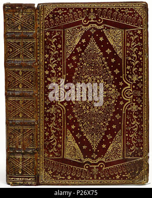 . Band van rood marokijn . Nederlands: Inhoud: il libro di preghiera comune e amministrazione dei sacramenti ... Londra, stampato da Charles Bill, 1707. 8vo + tutto il libro dei Salmi ... Londra, stampato da William Parson, 1708. 8vo. . 1707-1715; 29 Band van rood marokijn-KONB12-142F1 Foto Stock