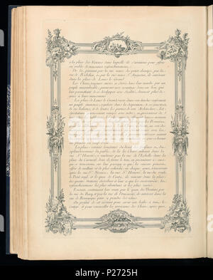 . Inglese: legato Stampa (Francia) . Inglese: pagina di testo con bordo elaborate decorazioni, stampato sul recto e verso. I numeri di accessione per pagine con testo erano assegnati a lungo dopo che le pagine con le immagini incise era stata stabilita. La sequenza per le successive pagine di testo sono come segue: pagine di testo 1921-6-207-31/35, dopo incisione 1921-6-207-2 pagine di testo 1921-6-207-36/38, dopo incisione 1921-6-207-3 pagine di testo 1921-6-207-39, dopo incisione 1921-6-207-22 pagine di testo 1921-6-207-40/45, dopo incisione 1921-6-207-23 . prima del 1921 (acquisita data) 42 vincolato stampare (Francia) (CH) 18736191 Foto Stock