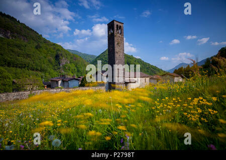 Cornello dei Tasso, Camerata Cornello, Valle Brembana, provincia di Bergamo, Lombardia, Italia, Europa. Foto Stock