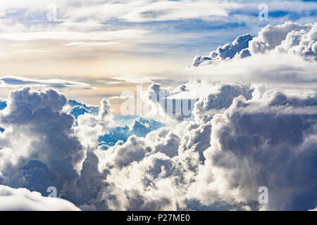 Nuvole tropicali, cumulonimbus cloud, dagli aerei, Foto Stock