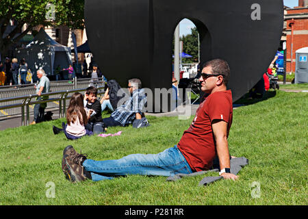 La Ballarat armonia Festival è un evento annuale che celebra tutte le razze e culture delle persone che vivono in Ballarat.per celebrare il tema "Tutti noi' Foto Stock