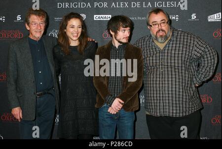 16 / 01 / 2008; Hotel Majestic, Barcellona, Presentación de 'Los crimenes de Oxford' por su director Alex de la Iglesia, los actores Elia legno, John Hurt y Leonor Watling. Foto Stock