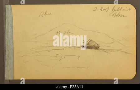 . Inglese: Disegno, montagne, 1890 . 1890 106 Disegno, montagne, 1890 (CH) 18192767 Foto Stock