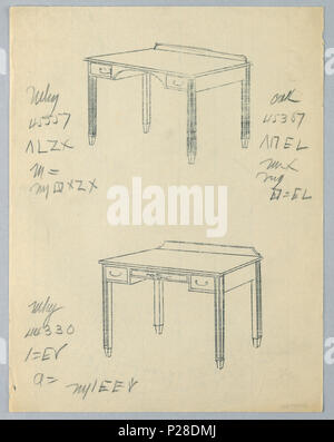 112 Disegno, tracciati di disegni per scrittura rettangolare Tabella -s 45557 e 44330, con rovere variante numero, 1900-05 (CH) 18681431 Foto Stock