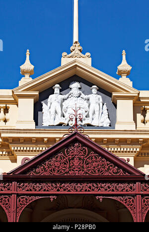 La Ballarat vecchi colonizzatori Hall edificio fu costruito nel 1887-89 e lo stile architettonico è il classico revival. Ballarat è rinomato per i suoi numerosi e Foto Stock