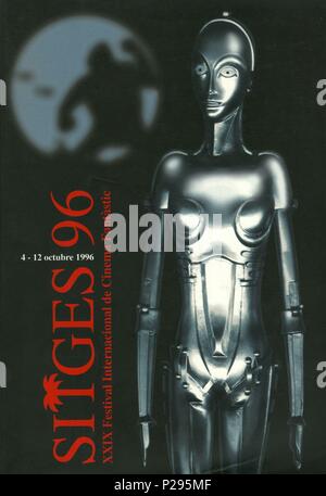 Descrizione: Poster della International Fantasy Film Festival di Sitges (Catalogna) nel 1996. Anno: 1996. Foto Stock