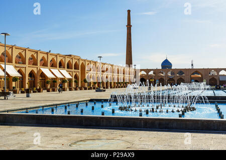 Isfahan, Iran - Marzo 21, 2018: Vista di Imam Ali Square Foto Stock