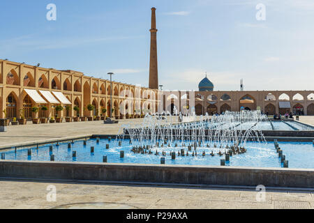 Isfahan, Iran - Marzo 21, 2018: Vista di Imam Ali Square Foto Stock