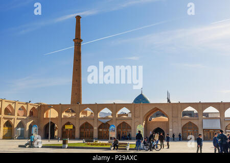 Isfahan, Iran - Marzo 21, 2018: Vista di Imam Ali Square Foto Stock