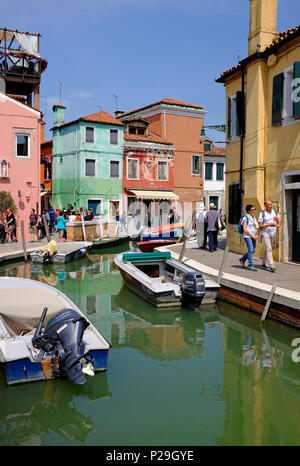 Burano Venezia Italia Foto Stock
