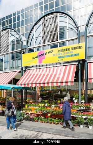 Francia, Hauts de Seine, Malakoff, mercato coperto Foto Stock