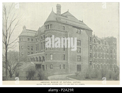 (Re1893NYC) PG313 il Museo Americano di storia naturale nel parco centrale (77TH STREET e la Eighth Avenue). Foto Stock