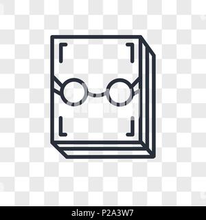 Letteratura icona vettore isolato su sfondo trasparente, letteratura concetto del logo Illustrazione Vettoriale