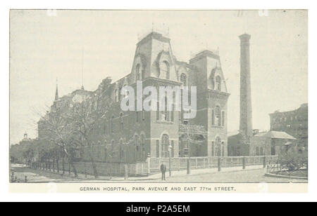 (Re1893NYC) PG482 ospedale tedesco, PARK AVE. E ORIENTE 77TH STREET. Foto Stock