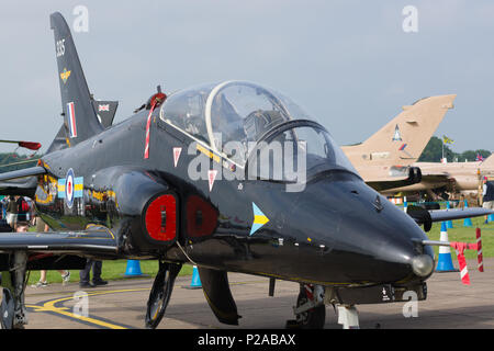 BAe Systems Hawk T.1 a due jet sedile aereo usato come un aeromobile di addestramento avanzato dalla Royal Air Force Foto Stock