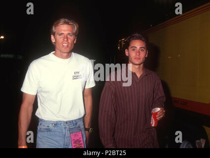 SAUGUS, CA - 12 ottobre: attore Jared Leto assiste Reid Rondell Celebrity la gara su strada su ottobre 12, 1991 a Saugus Speedway in Saugus, California. Foto di Barry re/Alamy Stock Photo Foto Stock