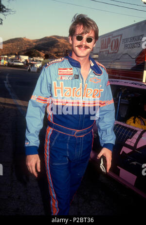 SAUGUS, CA - 12 ottobre: Attore Cary Elwes assiste Reid Rondell Celebrity la gara su strada su ottobre 12, 1991 a Saugus Speedway in Saugus, California. Foto di Barry re/Alamy Stock Photo Foto Stock