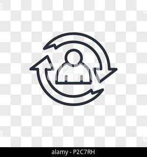 Ciclo di vita icona vettore isolato su sfondo trasparente, il ciclo di vita del concetto di logo Illustrazione Vettoriale