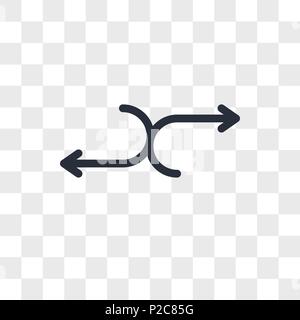 Random icona vettore isolato su sfondo trasparente, Casuale concetto del logo Illustrazione Vettoriale