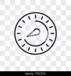 Termostato icona vettore isolato su sfondo trasparente, termostato concetto del logo Illustrazione Vettoriale
