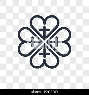 Gli dèi di protezione icona vettore isolato su sfondo trasparente, divinità protezione concetto del logo Illustrazione Vettoriale