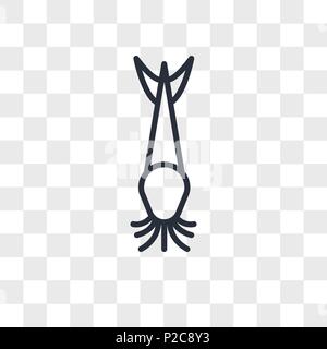 Catfish icona vettore isolato su sfondo trasparente, pesce gatto concetto del logo Illustrazione Vettoriale