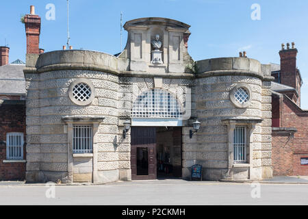 La Dana prigione il XVIII secolo Shrewsbury prigione che ora è aperto per visite guidate Jailhouse a Shrewsbury Foto Stock