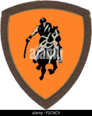 . Inglese: Stemma dell esercito italiano brigata corazzata Vittorio Veneto . 28 maggio 2013, 16:19:11. Pubblico Ufficio Araldica - Cerimoniale e Dipartimento di araldica del Presidente della Repubblica italiana 13 CoA mil ITA braccio bde Vittorio Veneto Foto Stock