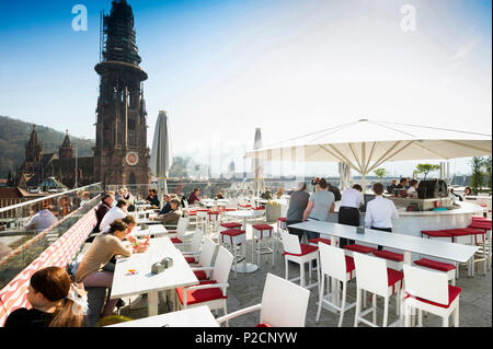 Skajo, bar sul tetto e ristorante, Freiburg im Breisgau, Foresta Nera, Baden-Wuerttemberg, Germania Foto Stock