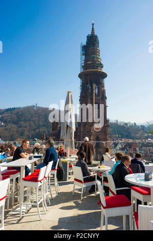 Skajo, bar sul tetto e ristorante, Freiburg im Breisgau, Foresta Nera, Baden-Wuerttemberg, Germania Foto Stock