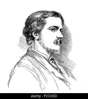 Sir William Hamo Thornycroft RA, 1850 - 1925, era scultore inglese, responsabile di alcuni dei migliori hotel di Londra che noto statue. Egli era un appassionato studente di scultura classica e divenne uno dei membri più giovani della Royal Academy, digitale riproduzione migliorata da una stampa originale del XIX secolo, 1881 Foto Stock