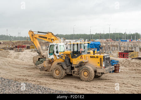 Tobolsk, Russia - 15 luglio. 2016: Sibur company. Costruzione di impianti sulla lavorazione di hydrocarbonic materie prime Foto Stock