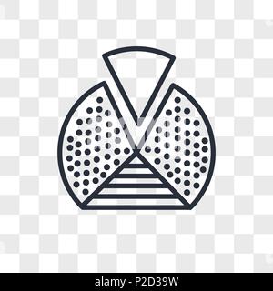 Grafico a torta icona del vettore isolato su sfondo trasparente, grafico a torta concetto del logo Illustrazione Vettoriale